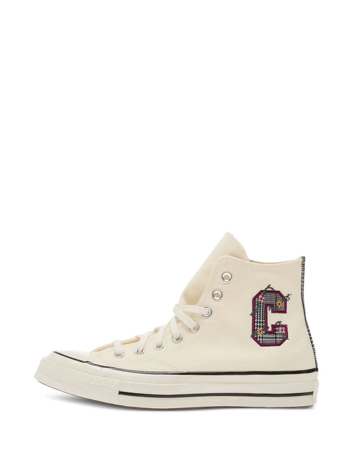 Converse Chuck 70 Floral-Embroidered — Beige — Size US M 3.5 - US W 5 — Back View
