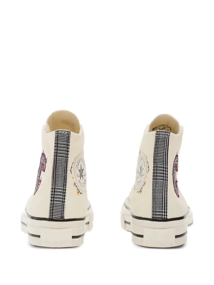 Converse Chuck 70 Floral-Embroidered — Beige — Size US M 3.5 - US W 5 — Detail View