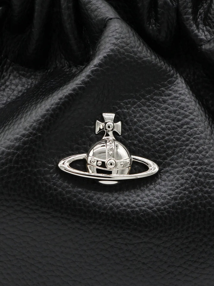 Vivienne Westwood Orb Plaque Drawstring Shoulder Bag — Same as shown — Size One Size — Detail View