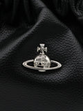 Vivienne Westwood Orb Plaque Drawstring Shoulder Bag — Same as shown — Size One Size — Top View