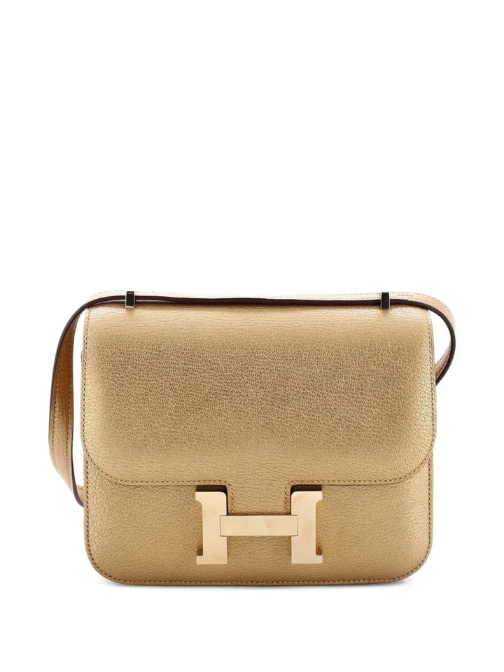 Hermes Pre Owned Constance Nm Bag Metallic Chevre Chamkilight 18 Shoulder Bag — Same as shown — Size One Size — Back View