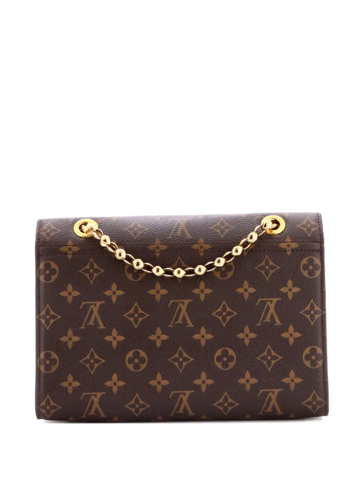Louis Vuitton Pre Owned Victoire Handbag Monogram Canvas And Leather Shoulder Bag — Same as shown — Size One Size — Side View