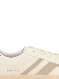 Pro-Keds Royal Classic Striped Lace-Up — Beige — Size US M 3.5 - US W 5 — Side View