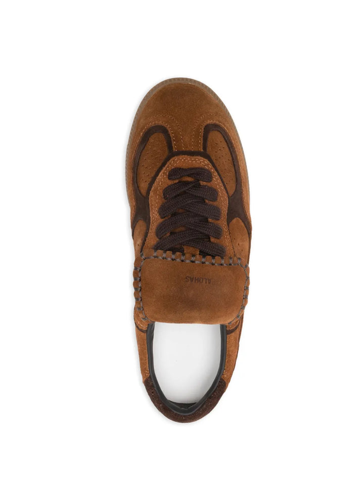 ALOHAS Perforated Lace-Up — Brown — Size US M 3.5 - US W 5 — Top View