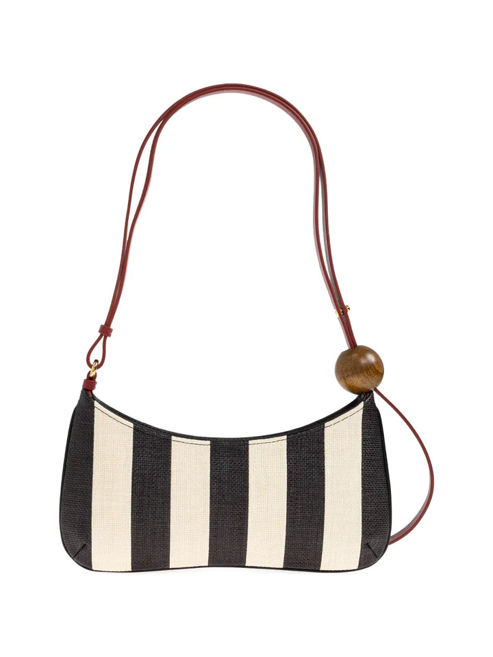 Jacquemus The Bisou Perle Striped Shoulder Bag — Same as shown — Size One Size — Back View