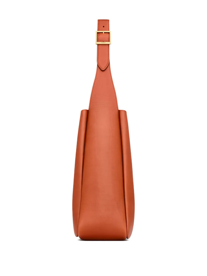 Saint Laurent Large Le 5 A 7 Buckle Leather Shoulder Bag — Same as shown — Size One Size — Top View