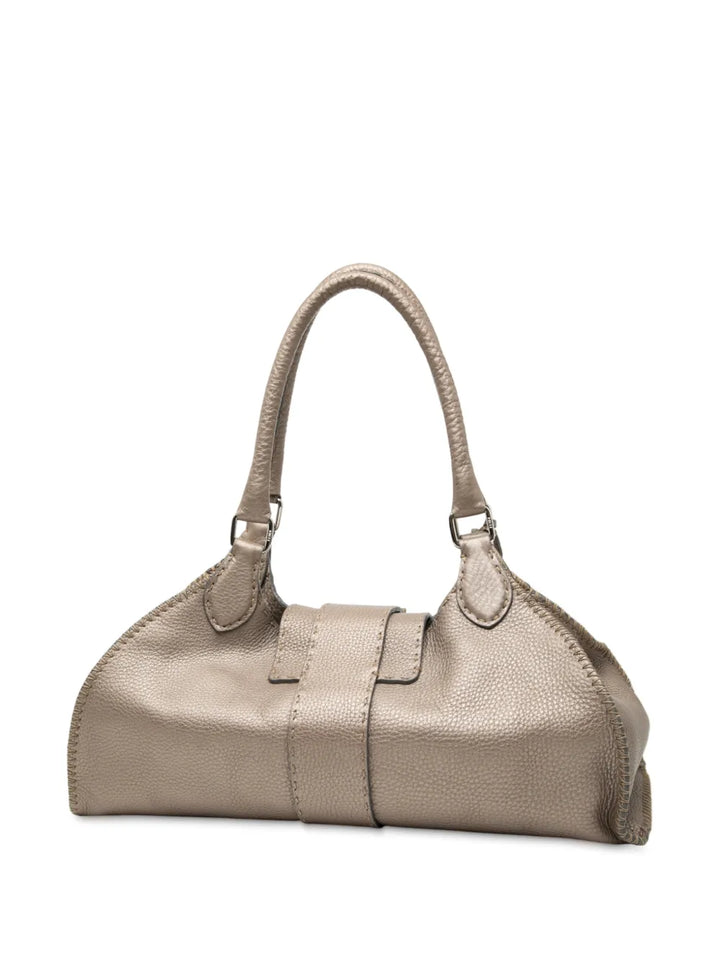 Fendi Pre Owned 2000 2010 Leather Selleria Sporty Shoulder Bag — Same as shown — Size One Size — Back View