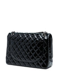 Chanel Pre Owned 2010 2011 Maxi Classic Patent Double Flap Shoulder Bag — Same as shown — Size One Size — Back View