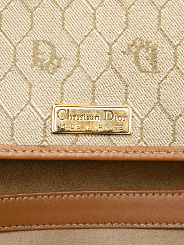 Christian Dior Pre Owned 20Th Century Honeycomb Coated Canvas Chain Shoulder Bag — Same as shown — Size One Size — Lifestyle View