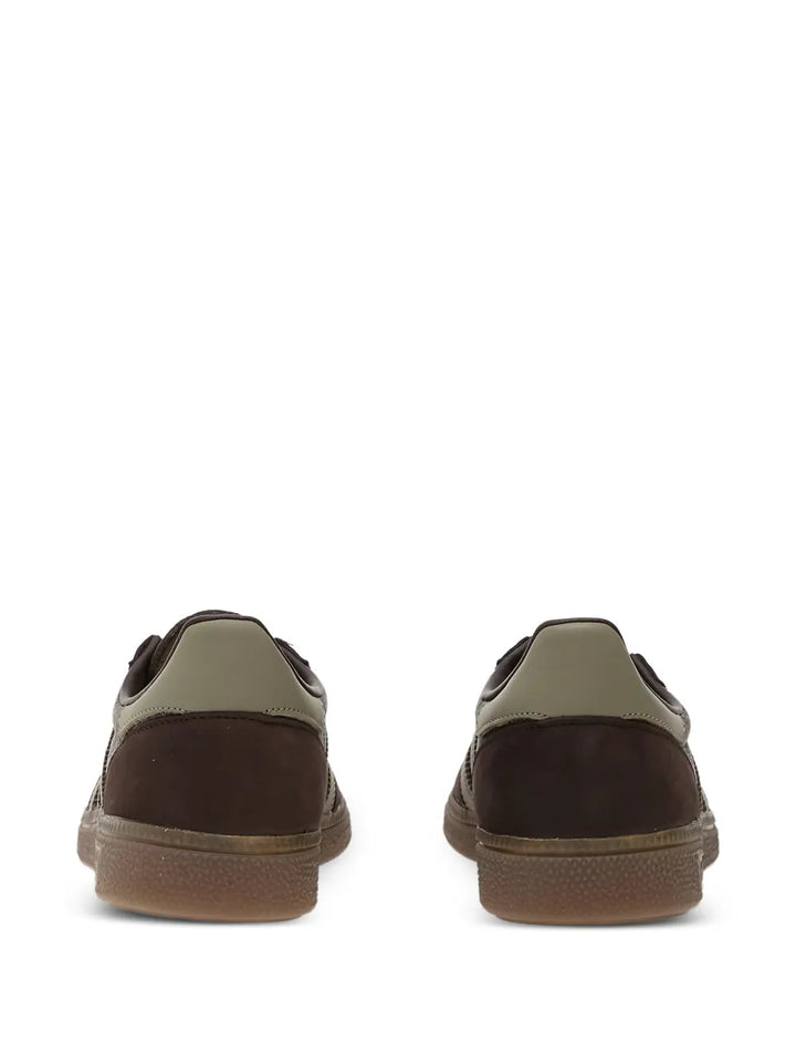 adidas Handball Spezial Stripes Sneakers — Brown — Size US M 3.5 - US W 5 — Back View