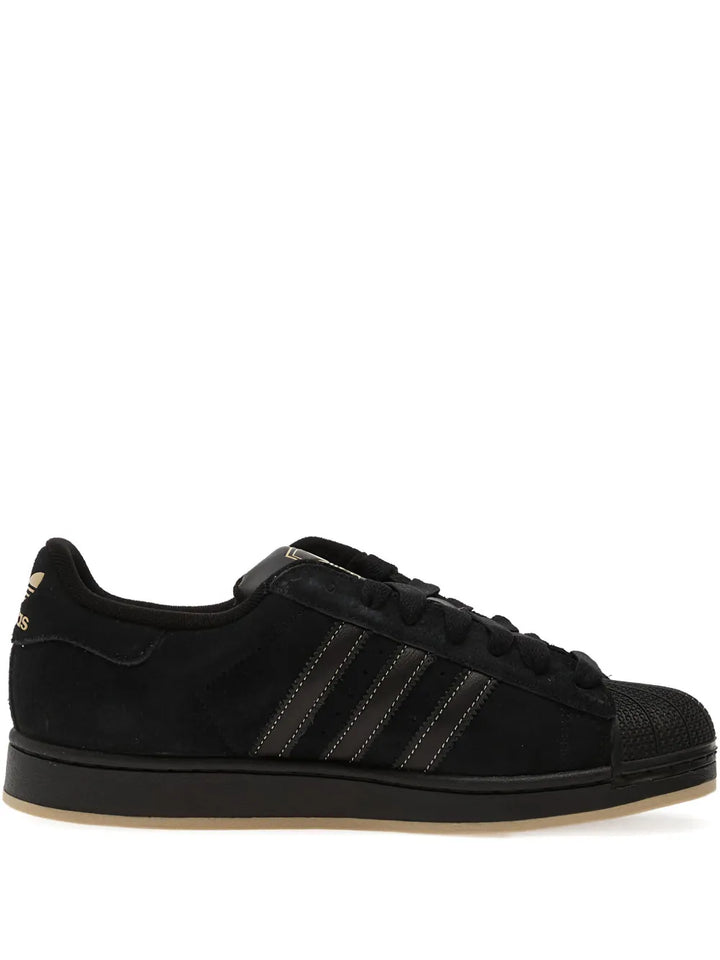 adidas Superstar Ii Three-Stripes — Black — Size US M 3.5 - US W 5 — Front View