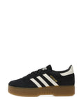 adidas Handball Spezial Bold Stripes — Black — Size US M 3.5 - US W 5 — Lifestyle View