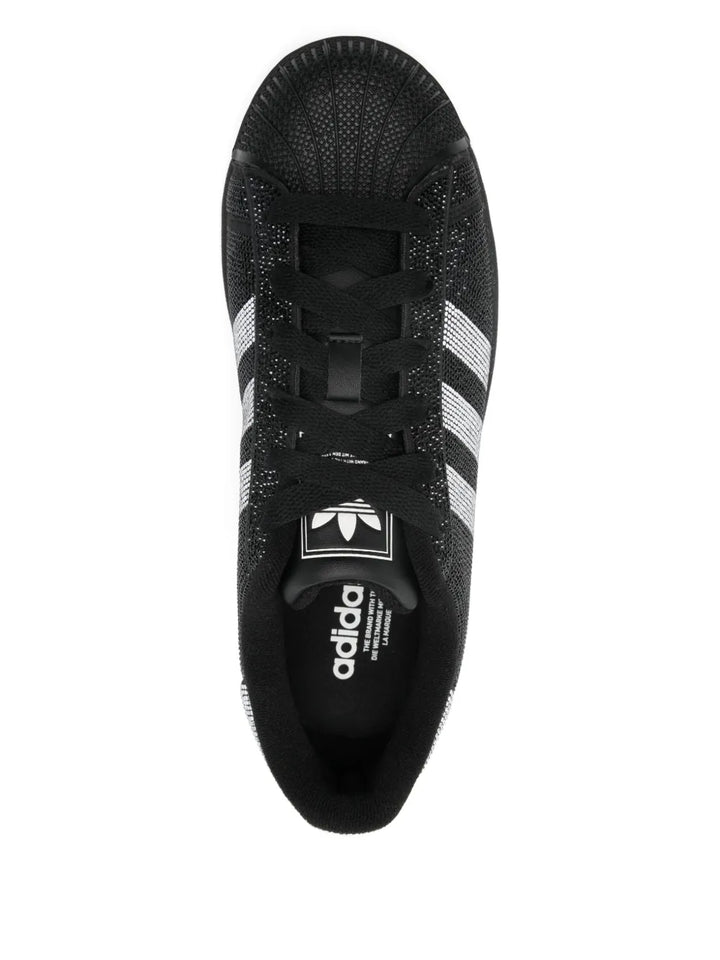 adidas Superstar Ii — Black — Size US M 3.5 - US W 5 — Top View