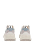 PINKO Logo-Detail Leather — White — Size US M 3.5 - US W 5 — Back View