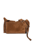 Miu Miu Utilitaire Suede Shoulder Bag — Same as shown — Size One Size — Top View