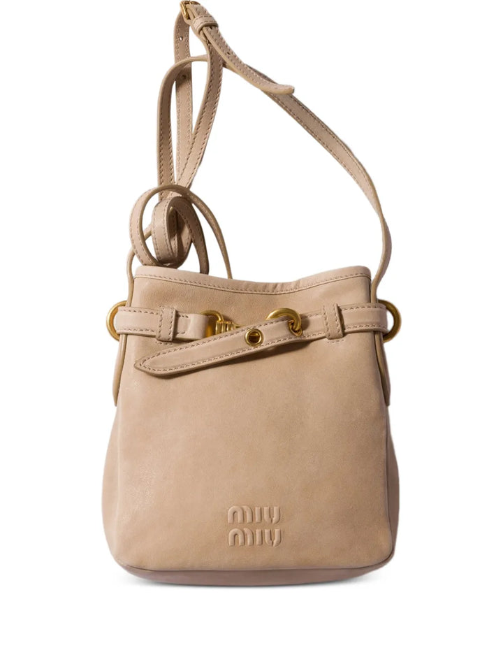 Miu Miu Leather Shoulder Bag — Same as shown — Size One Size — Front View