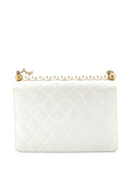 Chanel Pre Owned Chic Pearls Flap Bag Quilted Lambskin Small Shoulder Bag — Same as shown — Size One Size — Side View
