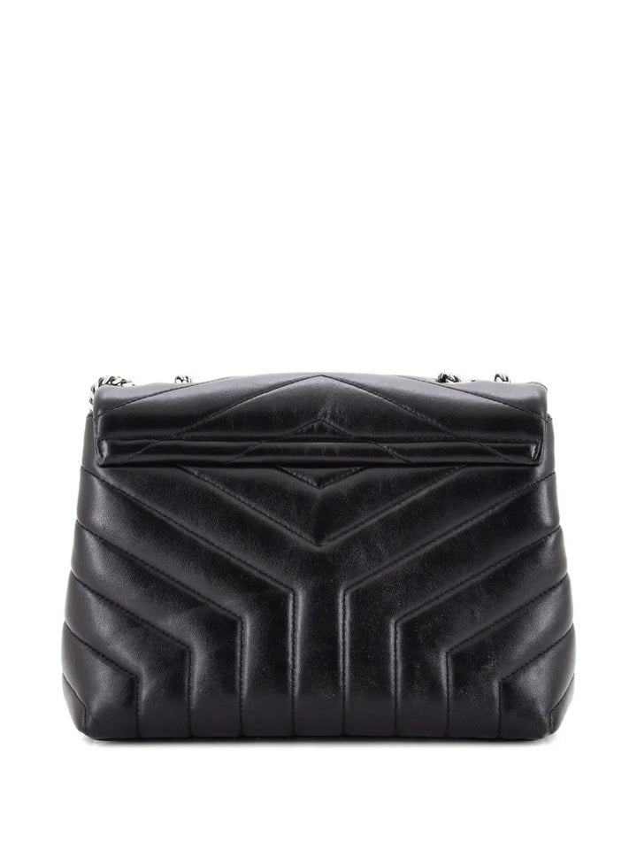 Saint Laurent Pre Owned Loulou Matelasse Chevron Leather Small Shoulder Bag — Same as shown — Size One Size — Back View