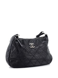 Chanel Pre Owned On The Road Quilted Leather Hobo Bag — Same as shown — Size One Size — Back View