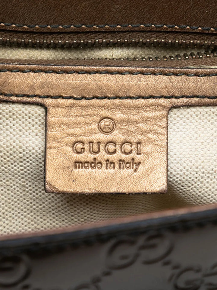 Gucci Pre Owned 2016 2025 Large Guccissima Emily Shoulder Bag — Same as shown — Size One Size — Lifestyle View