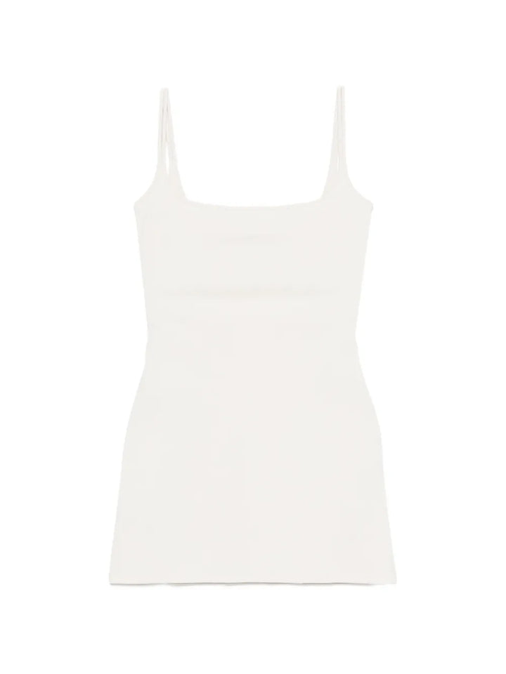 Gimaguas Lula Square Neck Mini Dress — White — Size XS — Front View