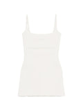 Gimaguas Lula Square Neck Mini Dress — White — Size XS — Front View