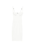 Elisabetta Franchi Straps Midi Dress — White — Size XS — Front View