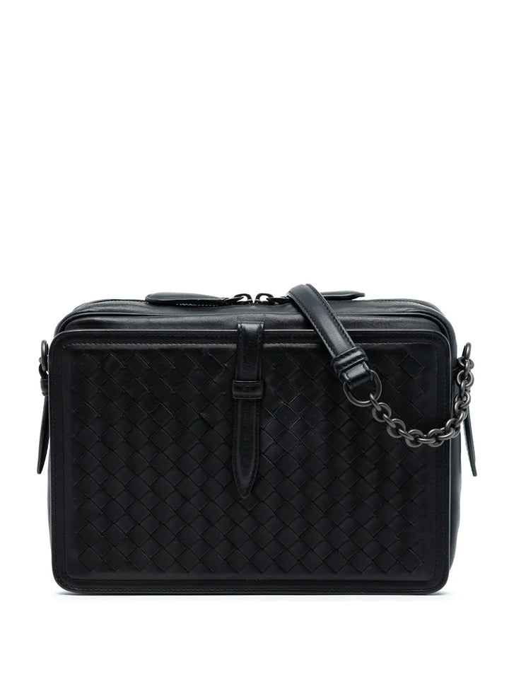 Bottega Veneta Pre Owned 2012 2025 Nappa Intrecciato Belt Flap Camera Bag Shoulder Bag — Same as shown — Size One Size — Front View