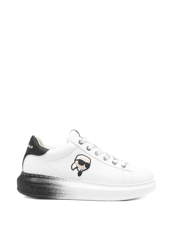 Karl Lagerfeld Kapri Ombre Ntf Platform — White — Size US M 3.5 - US W 5 — Front View