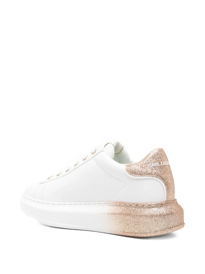 Karl Lagerfeld Kapri Ombre Nft Platform — White — Size US M 3.5 - US W 5 — Back View