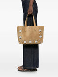 Valentino Garavani Nellcote Eyelet Studded Shoulder Bag — Same as shown — Size One Size — Side View