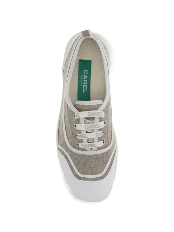 Carel Paris White Contrast — Light Brown — Size US M 3.5 - US W 5 — Top View