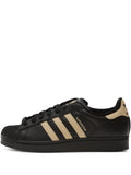 adidas Superstar Ii Stripe Sneakers — Black — Size US M 9.5 - US W 11 — Front View