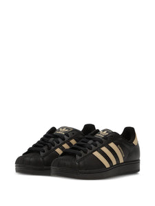 adidas Superstar Ii Stripe Sneakers — Black — Size US M 9.5 - US W 11 — Lifestyle View