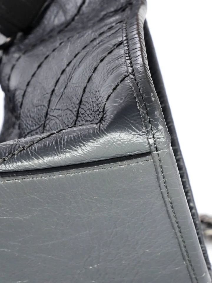 Saint Laurent Pre Owned Niki Shopping Tote Matelasse Chevron Leather Large Shoulder Bag — Same as shown — Size One Size — Detail View