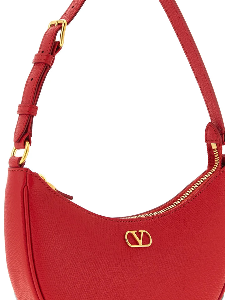 Valentino Garavani Mini Vlogo Leather Shoulder Bag — Same as shown — Size One Size — Back View