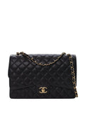 Chanel Pre Owned 2019 Maxi Classic Caviar Double Flap Shoulder Bag — Same as shown — Size One Size — Front View