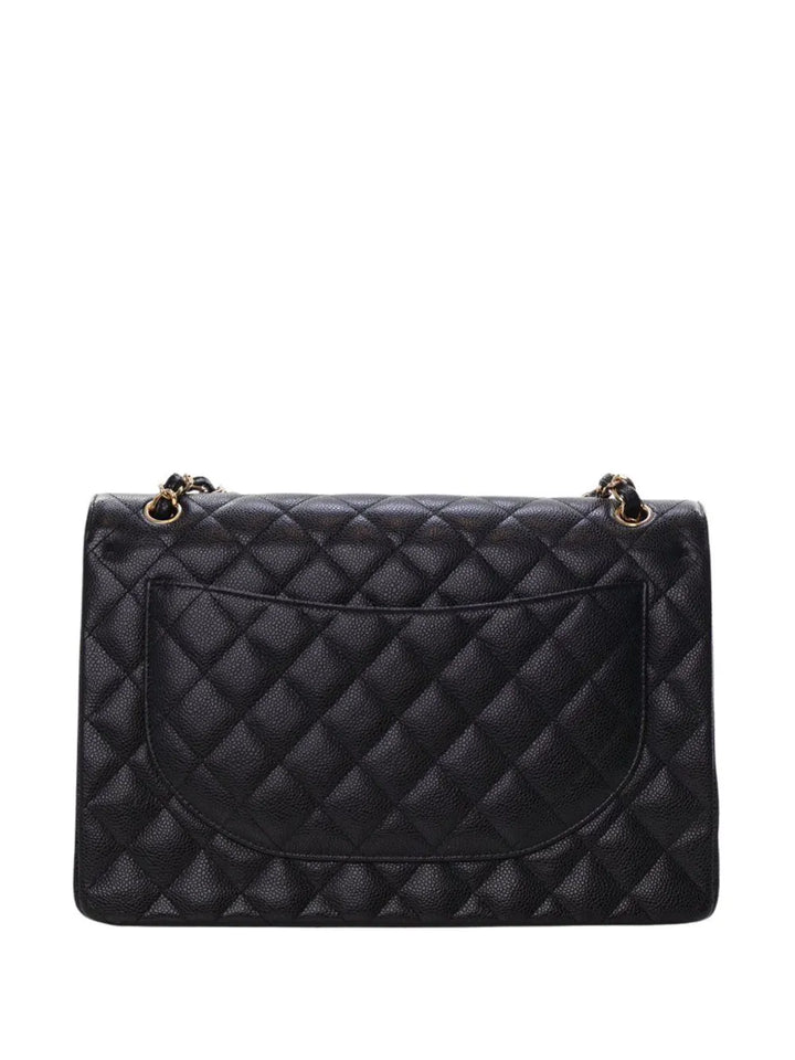 Chanel Pre Owned 2019 Maxi Classic Caviar Double Flap Shoulder Bag — Same as shown — Size One Size — Back View