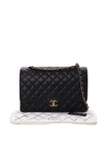 Chanel Pre Owned 2019 Maxi Classic Caviar Double Flap Shoulder Bag — Same as shown — Size One Size — Side View