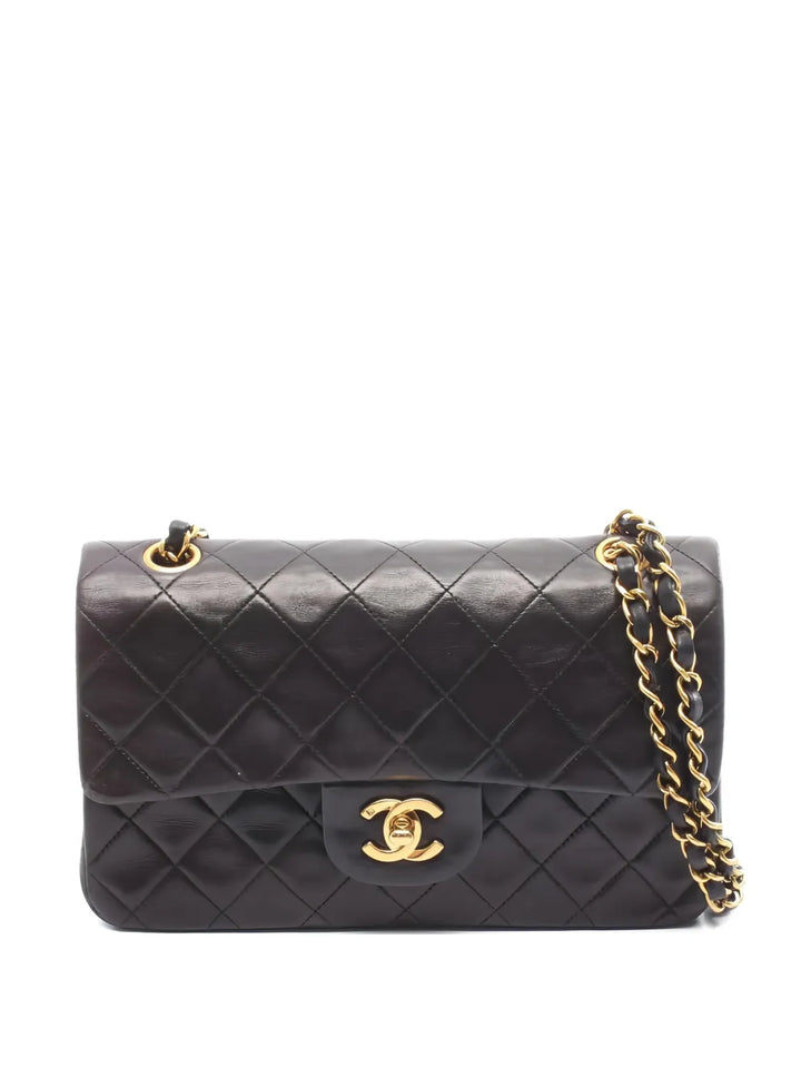 Chanel Pre Owned 1994 1996 Double Flap Shoulder Bag — Same as shown — Size One Size — Front View