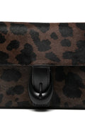Staud Leopard Pattern Buckle Detail Shoulder Bag — Same as shown — Size One Size — Top View