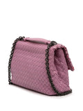 Bottega Veneta Pre Owned 2012 2025 Small Nappa Intrecciato Embroidered Olimpia Shoulder Bag — Same as shown — Size One Size — Back View