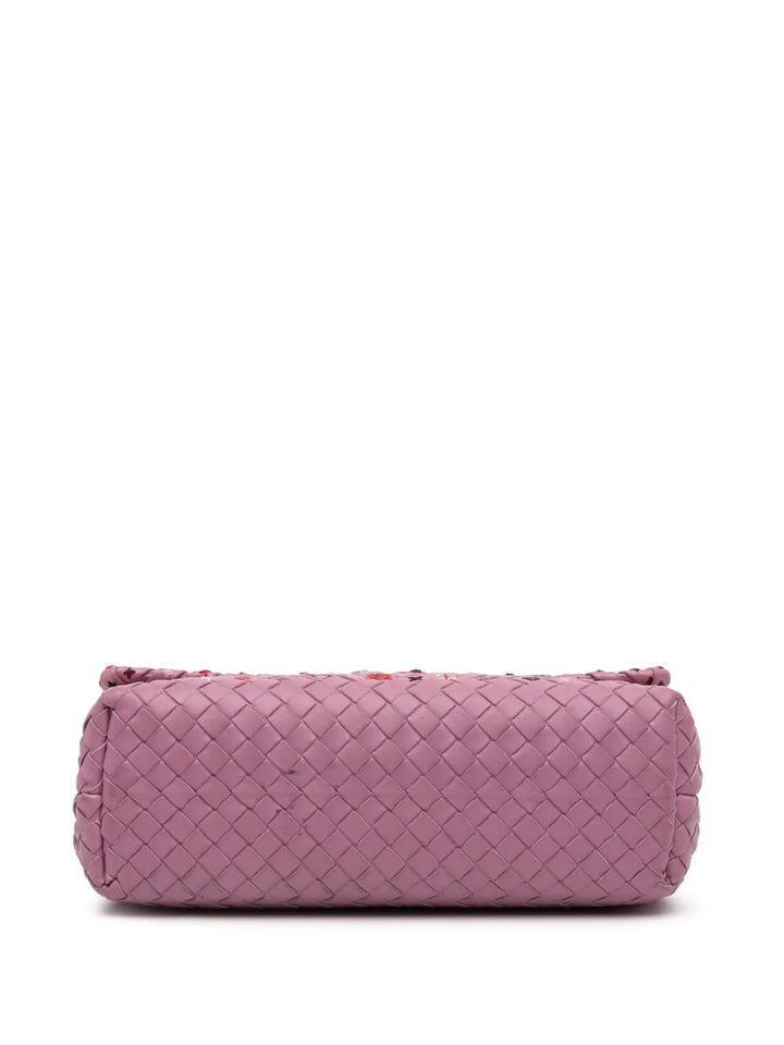 Bottega Veneta Pre Owned 2012 2025 Small Nappa Intrecciato Embroidered Olimpia Shoulder Bag — Same as shown — Size One Size — Top View
