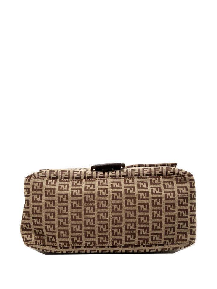 Fendi Pre Owned 2010 2025 Zucchino Canvas Mamma Forever Shoulder Bag — Same as shown — Size One Size — Top View