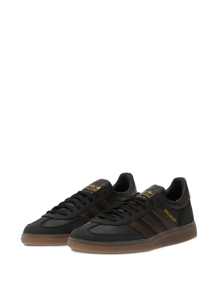 adidas Handball Spezial Lace-Up Sneakers — Black — Size US M 8.5 - US W 10 — Side View