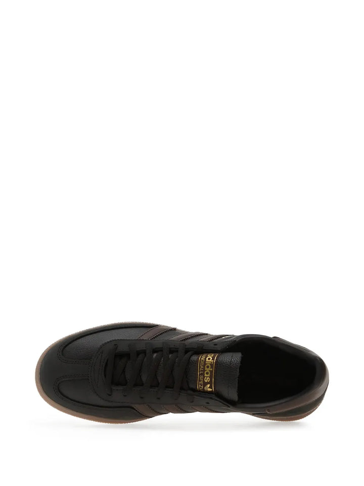 adidas Handball Spezial Lace-Up Sneakers — Black — Size US M 8.5 - US W 10 — Detail View