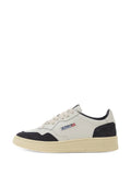 Autry Medalist Low Wom Leather — White — Size US M 3.5 - US W 5 — Back View