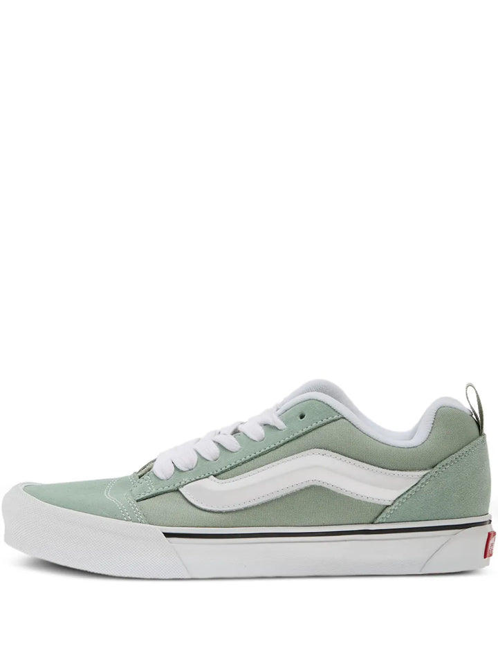 Vans Knu Skool Stripe — Green — Size US M 3.5 - US W 5 — Front View