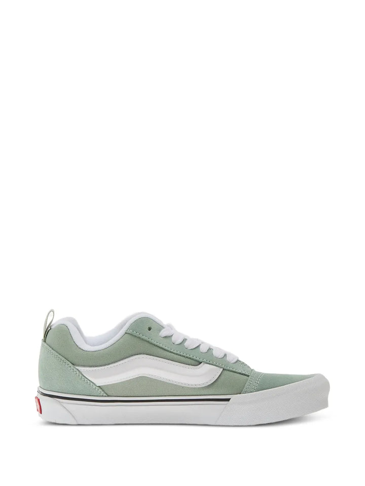 Vans Knu Skool Stripe — Green — Size US M 3.5 - US W 5 — Lifestyle View