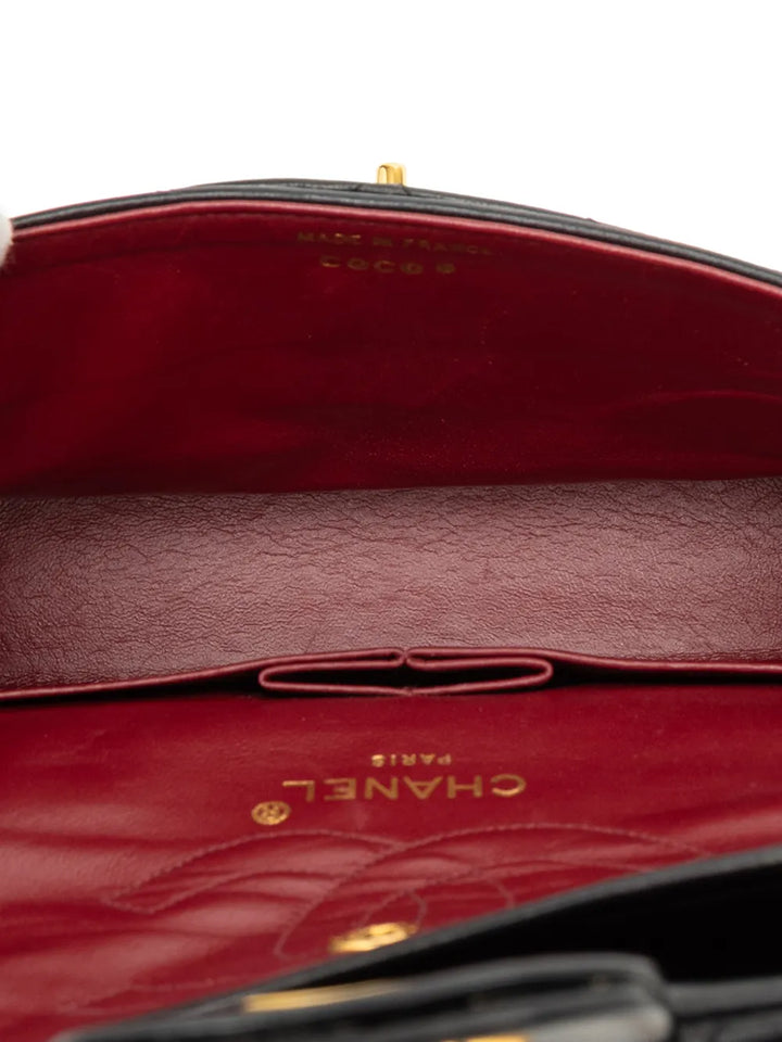 Chanel Pre Owned 1986 1988 Small Classic Lambskin Double Flap Shoulder Bag — Same as shown — Size One Size — Detail View